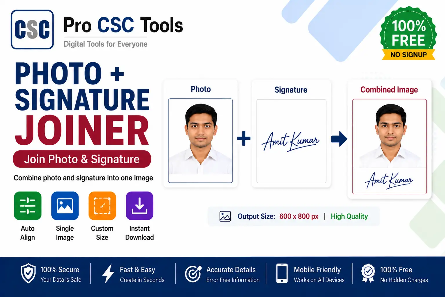 Photo + Signature Joiner